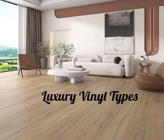 Luxury Vinyl Flooring Options: LVP, LVT, and Sheet Vinyl Installed in Home Interior