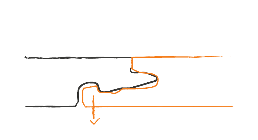 Official Uniclic flexible-lower-lip profile illustration