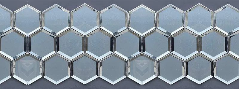Arkia Diamante Grigio Hex Glass Arkia Diamante Grigio Hex Glass