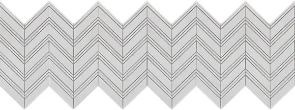 Arkia Thassos Chevron w/White Trim Arkia Thassos Chevron w/White Trim